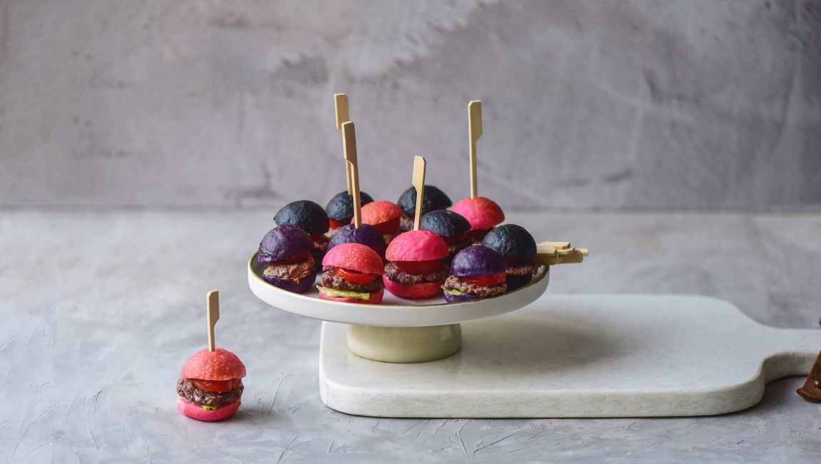 MİNİ LOKMALIK RENKLİ HAMBURGER