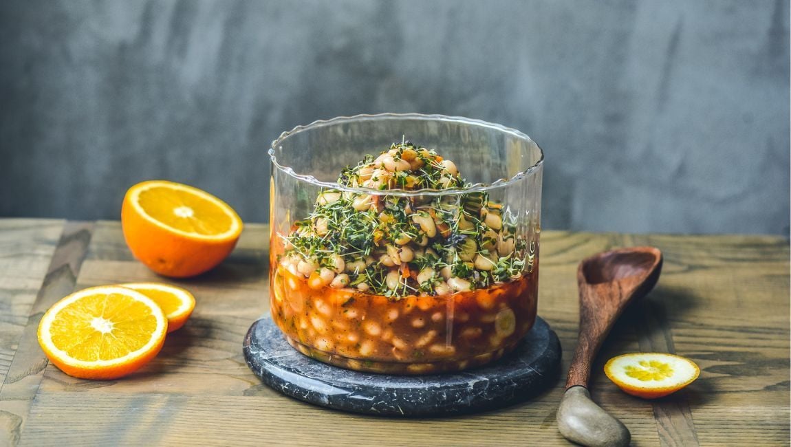 PORTAKALLI ZENCEFİLLİ ŞEKER FASULYE