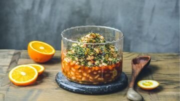 PORTAKALLI ZENCEFİLLİ ŞEKER FASULYE