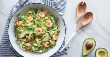 KARİDESLİ AVOKADO ENGİNAR SALATASI